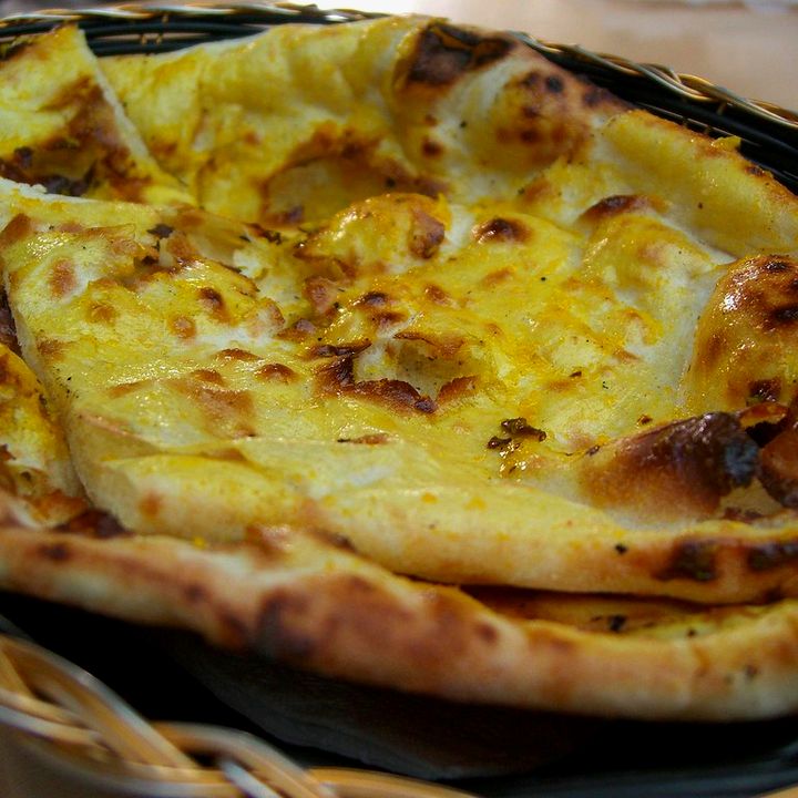 Fresh naan bread from the tandoor